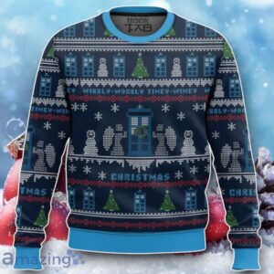Wibbly Wobbly Timey Wimey Christmas Doctor Who Ugly Sweater Unique Gift Product Photo 1