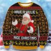 Willie Nelson Have A Willie Nice Christmas Ugly Sweater Unique Gift