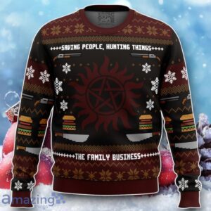 Winchester Christmas Supernatural Ugly Christmas Sweater Unique Gift Product Photo 1