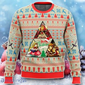 Wind Waker Triangle Zelda Ugly Christmas Sweater Unique Gift Product Photo 1