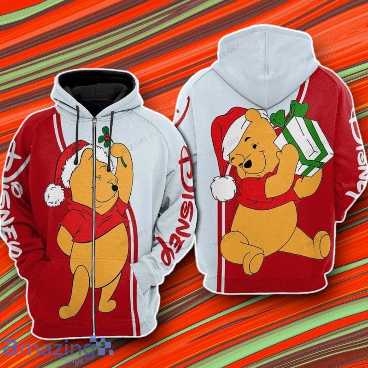 Winnie The Pooh Zip 3D Hoodie Impressive Gift image Winnie The Pooh Zip 3D Hoodie Impressive Gift Product Photo 1