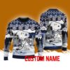 Winnipeg Jets Snoopy Happy Christmas Ugly Sweater Best Gift Personalized