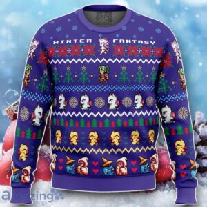 Winter Fantasy Final Fantasy Ugly Christmas Sweater Unique Gift Product Photo 1