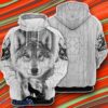 Wolf 3D Hoodie Impressive Gift