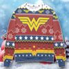 Wonder Woman Logo DC Snowflakes Pattern Ugly Christmas Sweater Unique Gift