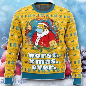 Worst Christmas Ever Simpsons Ugly Christmas Sweater Unique Gift Product Photo 1
