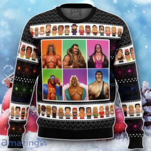 WWF Wrestling Legends Ugly Christmas Sweater Unique Gift Product Photo 1