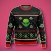 Xmas Alien With A UFO Ugly 3D Sweater Unique Gift