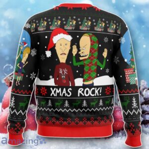 Xmas Rock Beavis And Butthead Ugly Christmas Sweater Unique Gift Product Photo 2