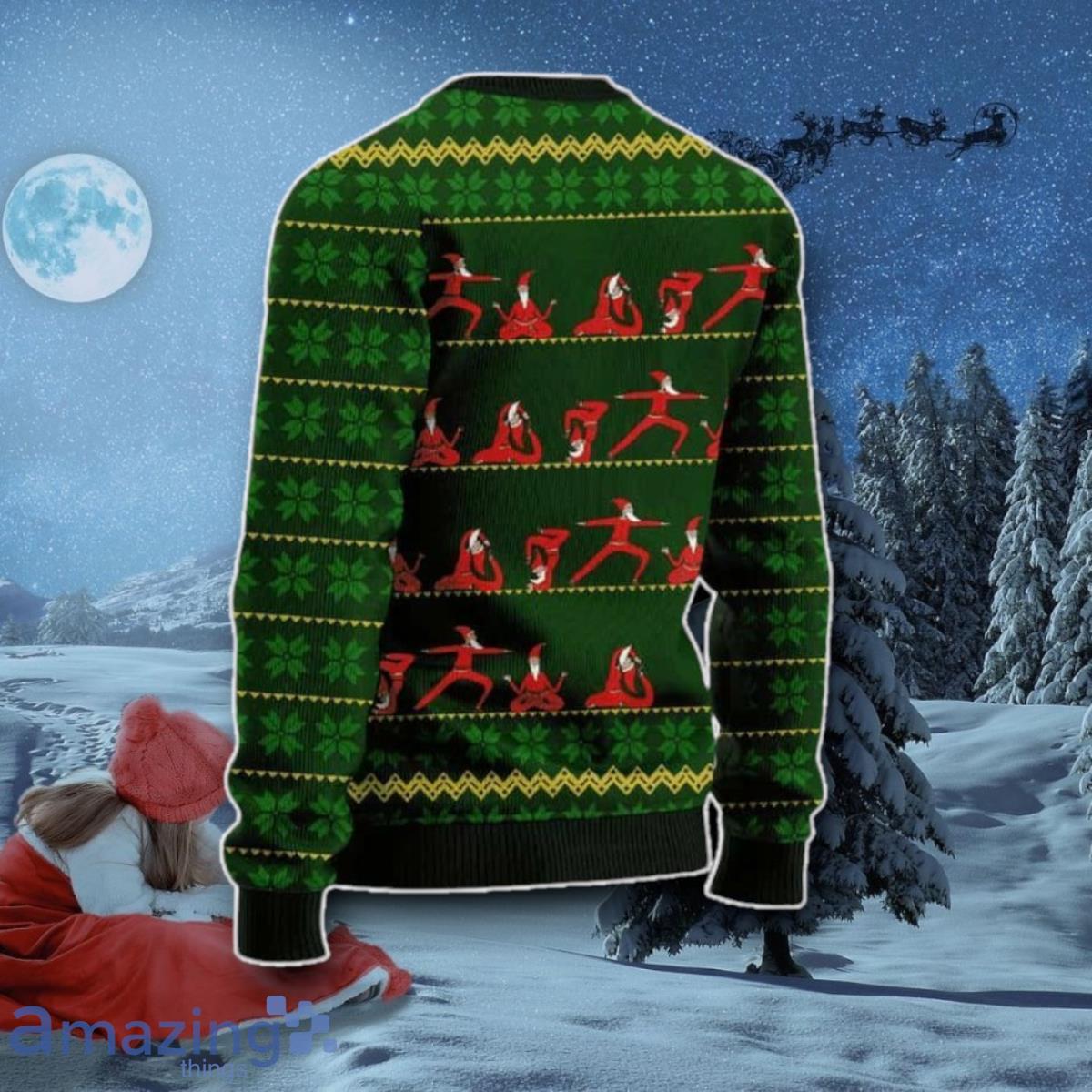 Yoga Christmas Ugly Christmas Sweater Best Gift image Yoga Christmas Ugly Christmas Sweater Best Gift Product Photo 2