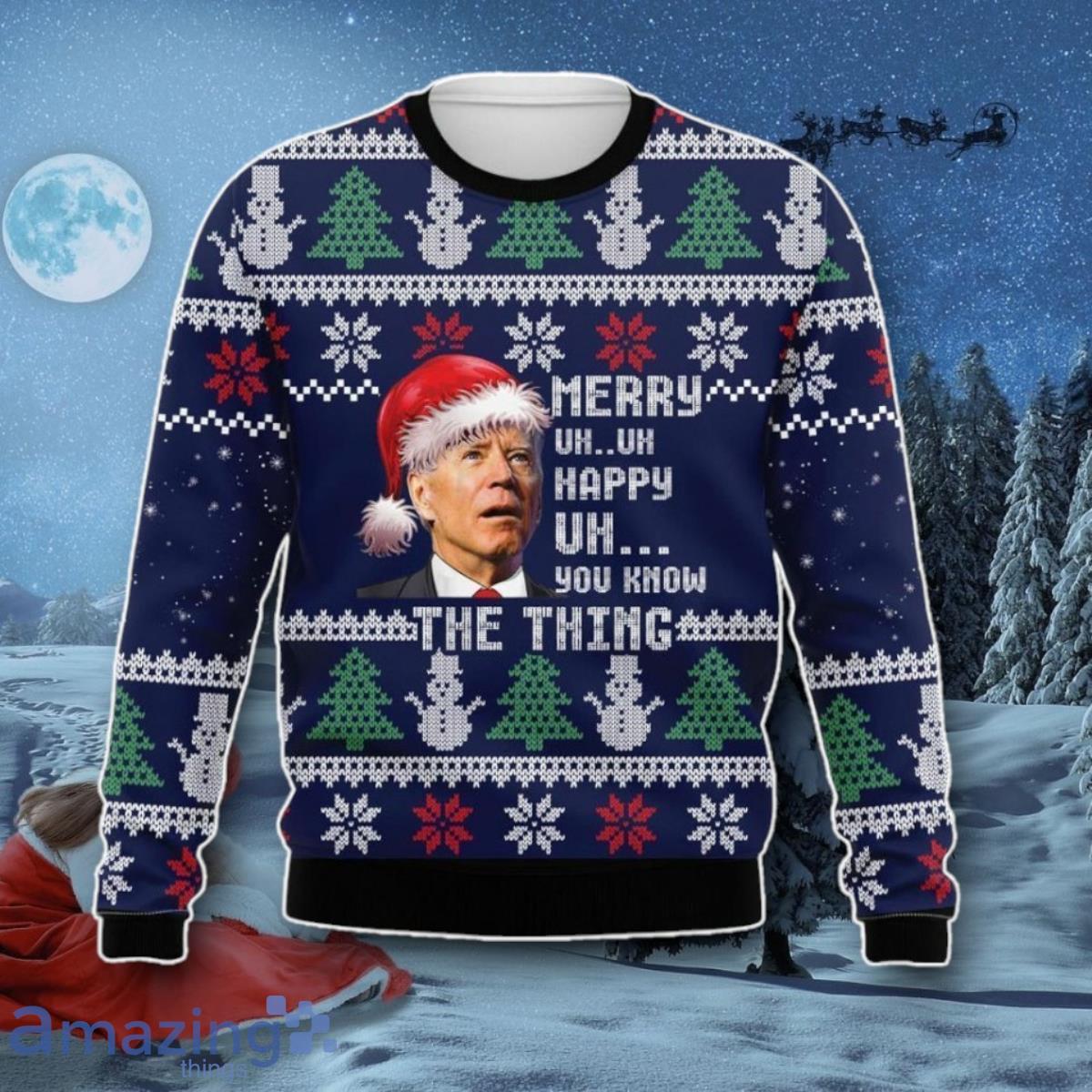 You Know The Thing Ugly Christmas Sweater Best Gift image You Know The Thing Ugly Christmas Sweater Best Gift Product Photo 1