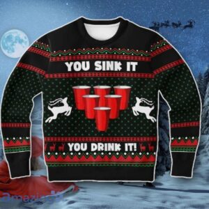 You Sink It You Drink It Ugly Christmas Sweater Best Gift Product Photo 1