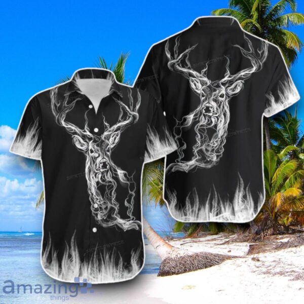 Deer Hunting Smoke Em Deer Aloha Button Down Hawaiian Shirt Best Gift For Men And Women Product Photo 1