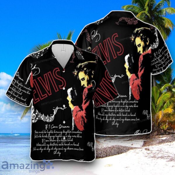 Elvis Presley If I Can Dream Hawaiian Shirt Best Gift For Men And Women Product Photo 1