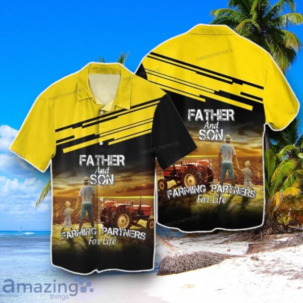 Father’s Day Father And Son Farming Partners For Life Hawaiian Shirt Best Gift For Men And Women Product Photo 1