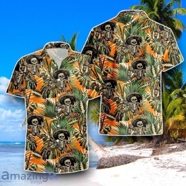 Funny Mexican Skull Dancing Tropical Hawaiian Shirt Best Gift For Men And Women Product Photo 1