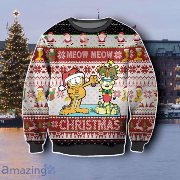 Garfield And Odie Ugly Christmas Sweater Best Gift Product Photo 1