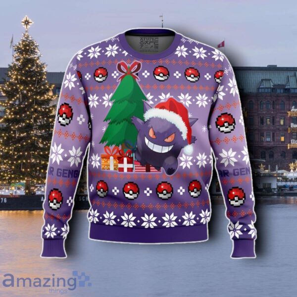 Gengar Pokemon Ugly Gamer Christmas Sweater Best Gift Product Photo 1