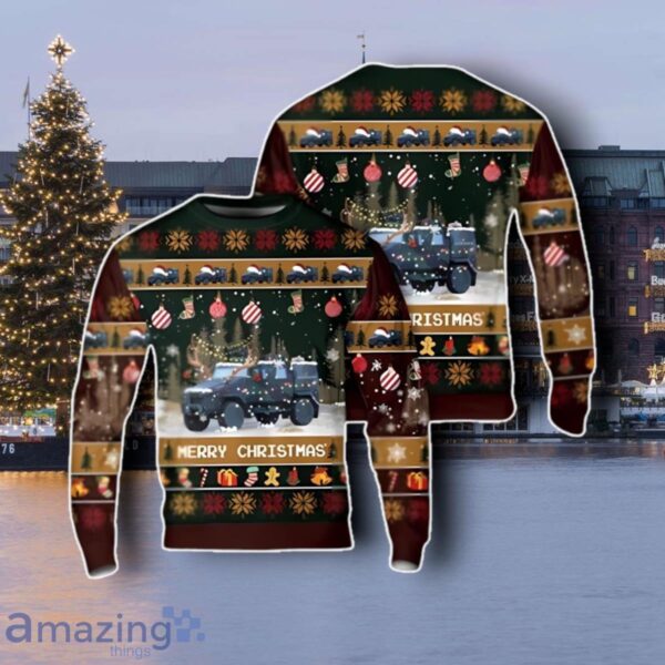 German Armed Forces Feldjager MOWAG Eagle V Christmas Sweater Best Gift Product Photo 1