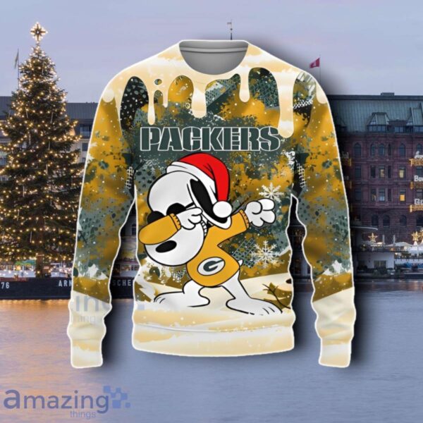 Green Bay Snoopy Dabbing The Peanuts Sports Football American Ugly Christmas Sweater Best Gift Product Photo 1