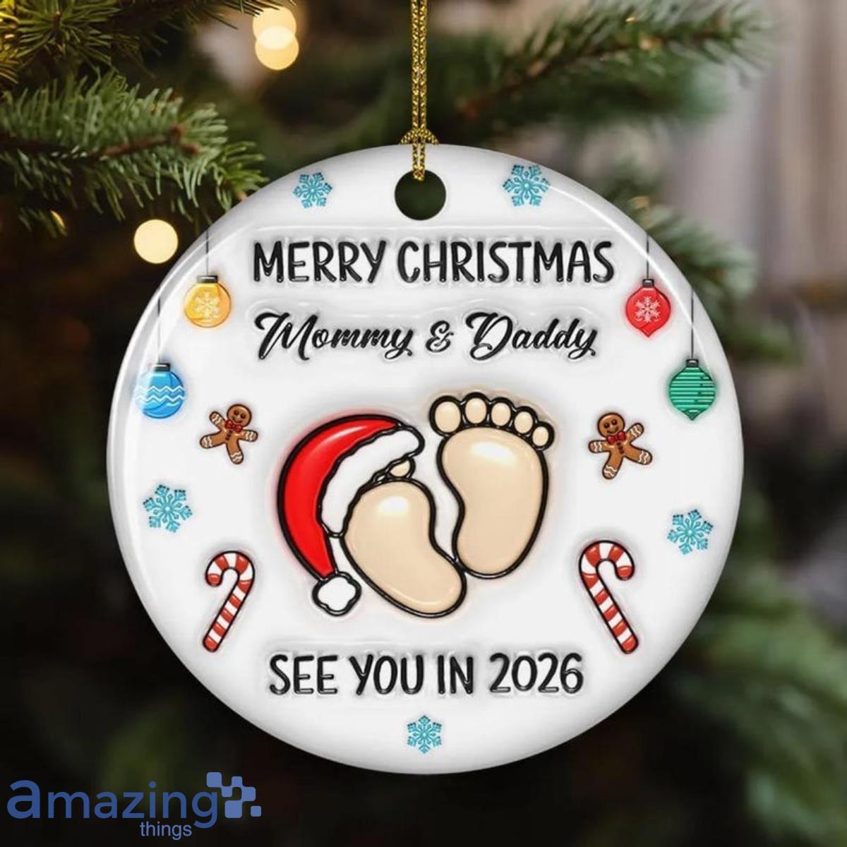 Baby Expecting See You In 2026, Personalized First Mommy And Daddy Ornament image Baby Expecting See You In 2026, Personalized First Mommy And Daddy Ornament Product Photo 1