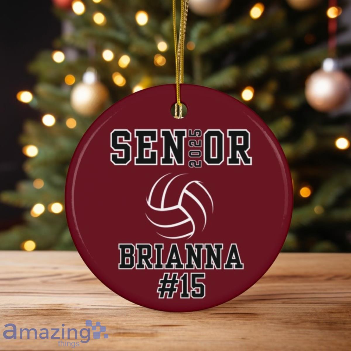 Volleyball Ornament Senior 2026 Graduation Ornament Volleyball Christmas Gift Personalized image Volleyball Ornament Senior 2026 Graduation Ornament Volleyball Christmas Gift Personalized Product Photo 1