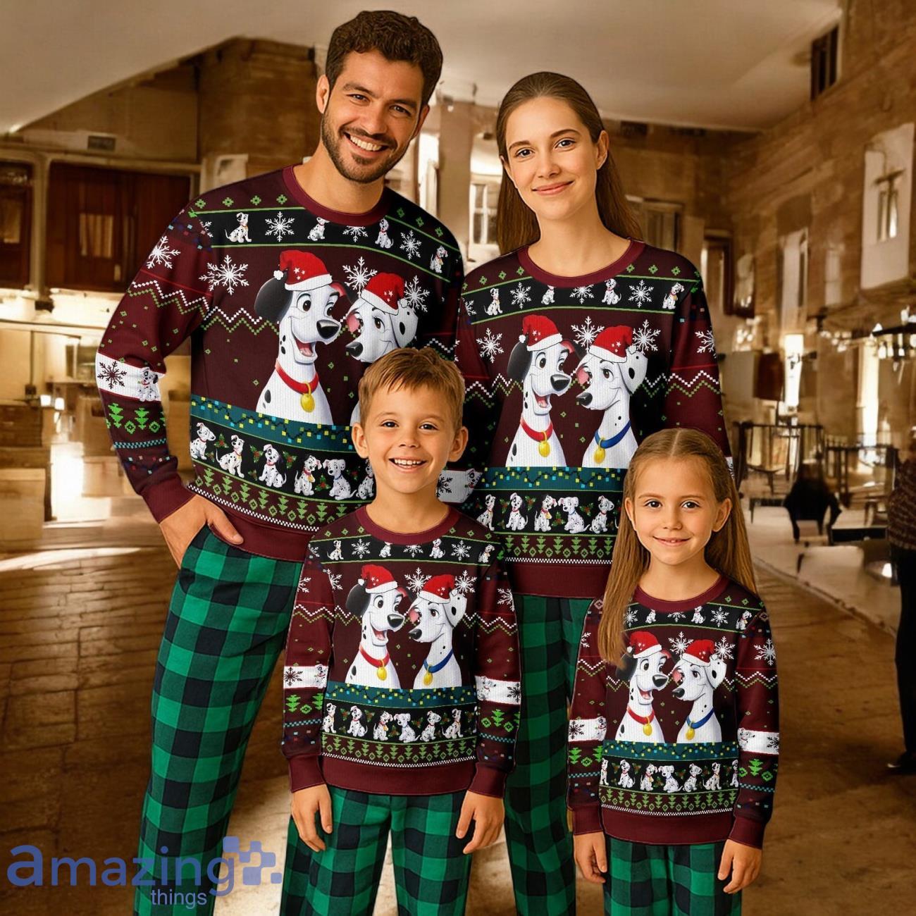 101 Dalmatians Ugly Christmas Gift ForFamily Pajamas Set For Adults Dalmatians Christmas Gift ForFamily Pajamas Set For Adults image 101 Dalmatians Ugly Christmas Gift ForFamily Pajamas Set For Adults Dalmatians Christmas Gift ForFamily Pajamas Set For Adults Product Photo 1