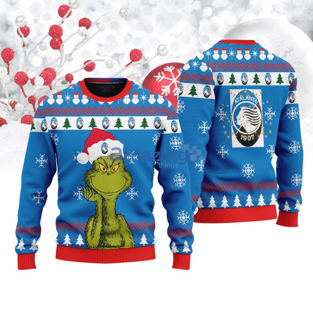 Atalanta The Grinch Funny Merry Christmas Ugly Sweater 3D Christmas Holiday Gift image Atalanta The Grinch Funny Merry Christmas Ugly Sweater 3D Christmas Holiday Gift Product Photo 1