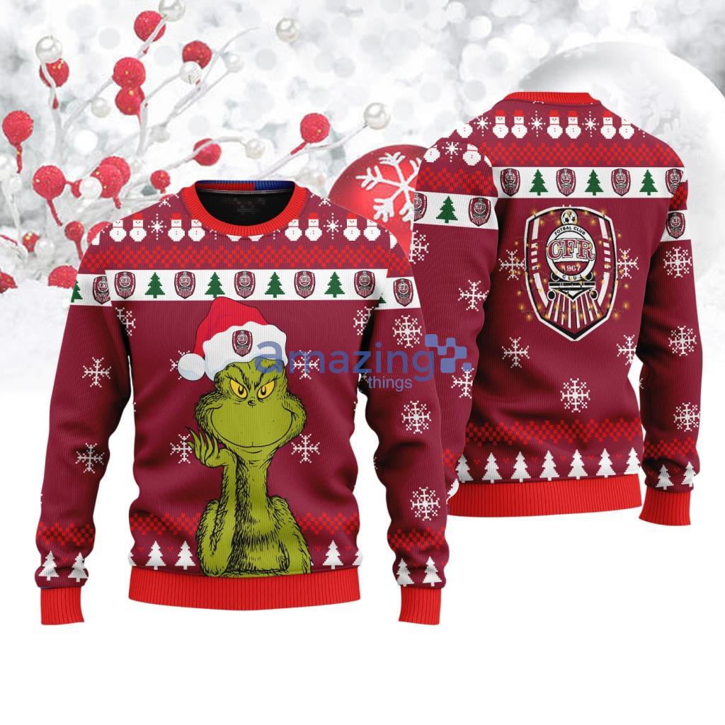 CFR Cluj The Grinch Funny Merry Christmas Ugly Sweater 3D Christmas Holiday Gift image CFR Cluj The Grinch Funny Merry Christmas Ugly Sweater 3D Christmas Holiday Gift Product Photo 1
