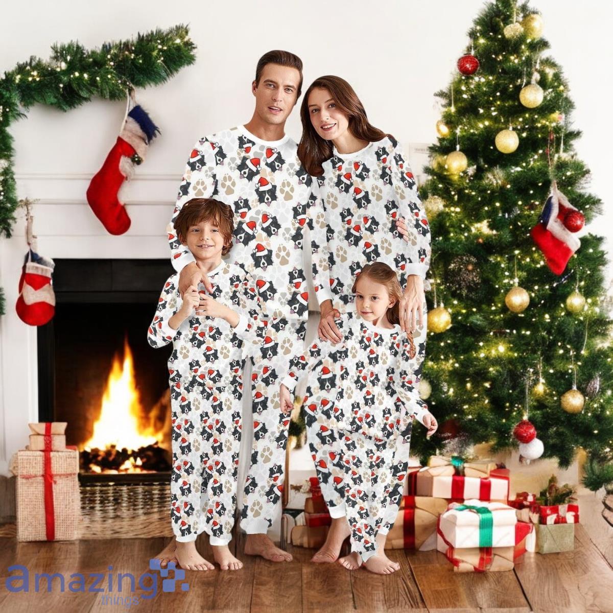 Christmas Border Collie Family Pajamas For Family Christmas Gift Set Pet Lover Matching Pajamas For Family Christmas Gift image Christmas Border Collie Family Pajamas For Family Christmas Gift Set Pet Lover Matching Pajamas For Family Christmas Gift Product Photo 1