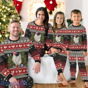 Christmas Chicken Family Pajamas For Family Christmas Gift Set Farmer Christmas Holiday Pajamas For Family Christmas Gift