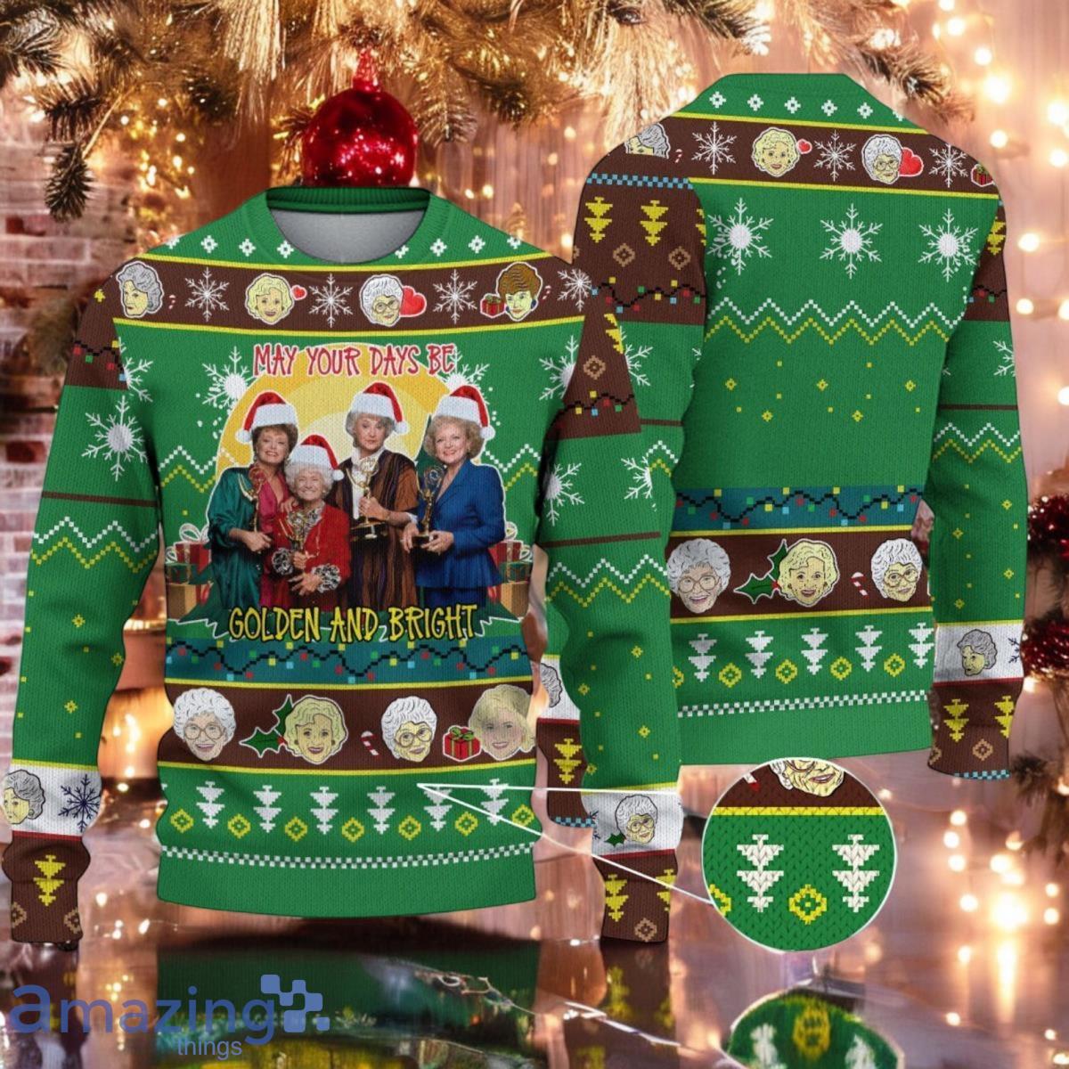 Christmas Golden Girls Ugly Sweater Golden Girls Sitcom Xmas Ugly Christmas Holiday Sweater image Christmas Golden Girls Ugly Sweater Golden Girls Sitcom Xmas Ugly Christmas Holiday Sweater Product Photo 1