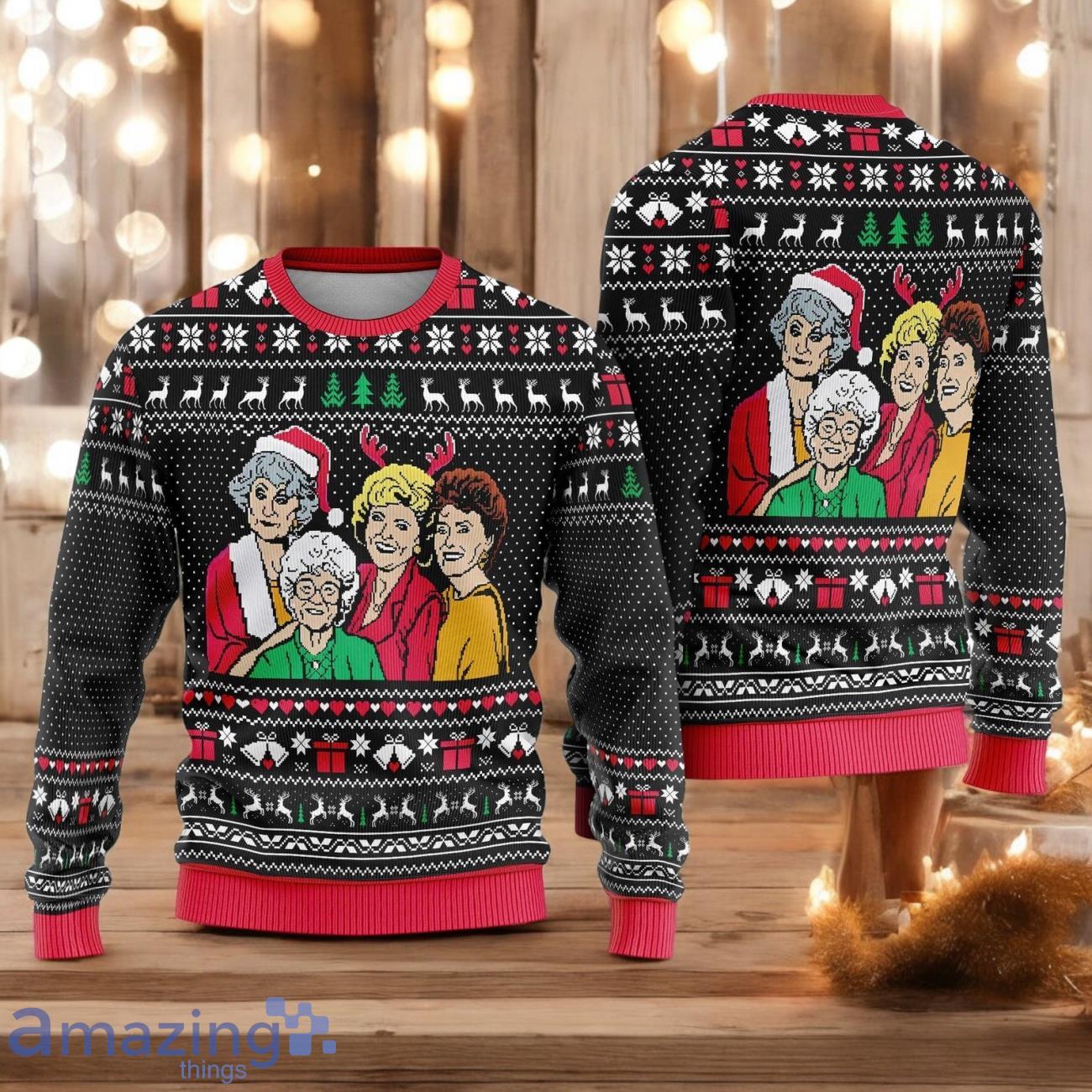 Christmas Movie Ugly Christmas Sweater The Golden Girl Ugly Christmas Sweater Christmas Gift For Men And Women image Christmas Movie Ugly Christmas Sweater The Golden Girl Ugly Christmas Sweater Christmas Gift For Men And Women Product Photo 1