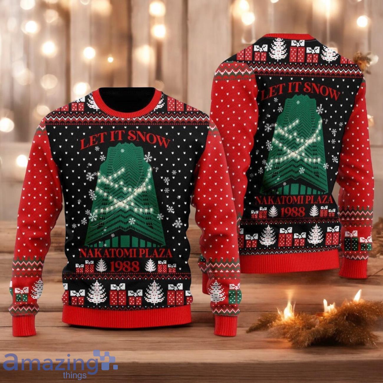 Christmas Party 1988 Ugly Sweater Nakatomi Plaza Ugly Christmas Sweater Christmas Gift For Men And Women image Christmas Party 1988 Ugly Sweater Nakatomi Plaza Ugly Christmas Sweater Christmas Gift For Men And Women Product Photo 1