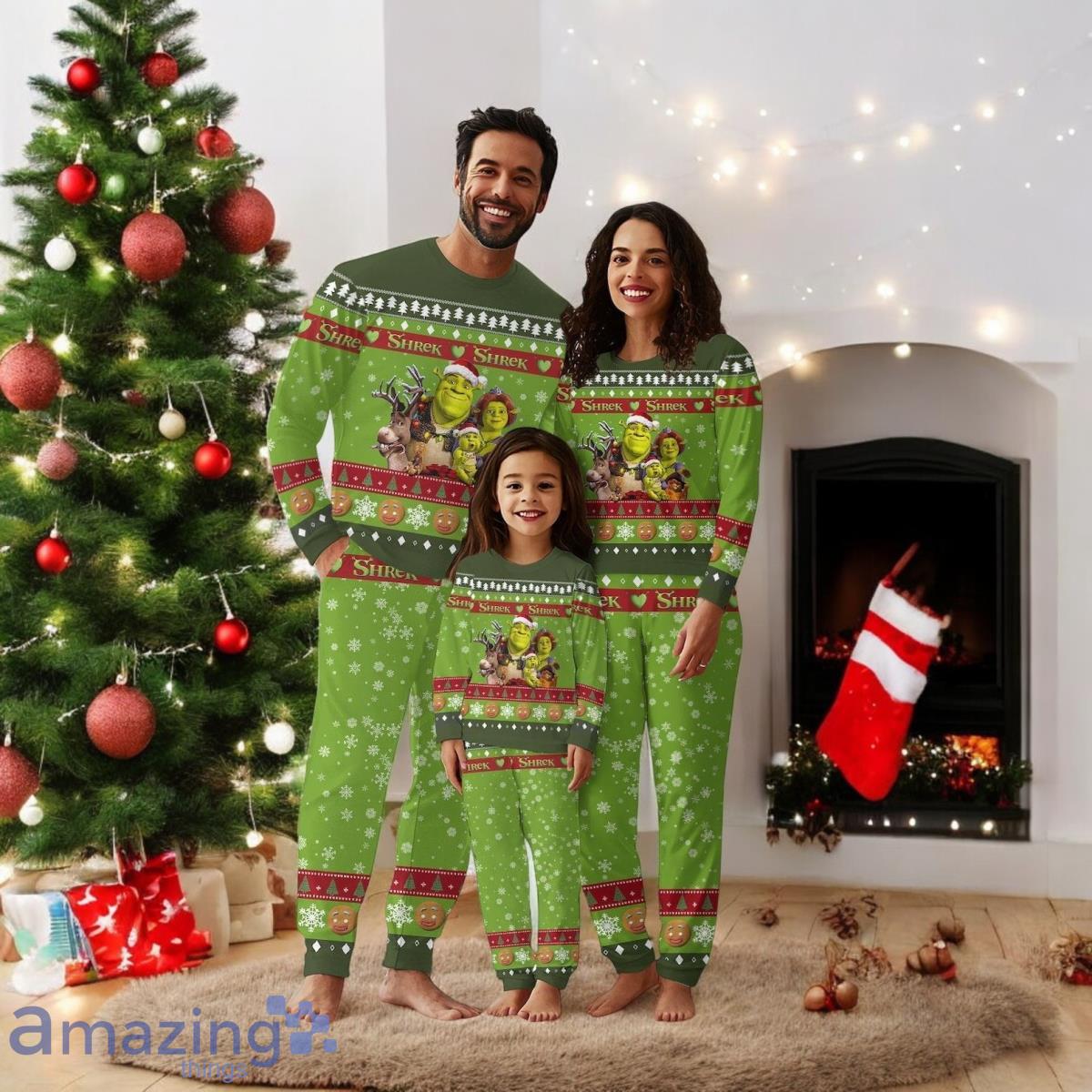 Christmas Shrek Family Pajamas For Family Christmas Gift Set Funny Shrek Holiday Pajamas For Family Christmas Gift image Christmas Shrek Family Pajamas For Family Christmas Gift Set Funny Shrek Holiday Pajamas For Family Christmas Gift Product Photo 1