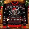 Deck Valhalla With Skulls Of Glory Viking Ugly Christmas Sweater Holiday Gift For Family and Friends