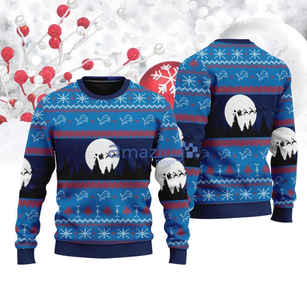 Detroit Lions NFL Christmas AOP Sweater For Bigs Fans New Gift image Detroit Lions NFL Christmas AOP Sweater For Bigs Fans New Gift Product Photo 1