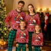 Excavator Christmas Holiday Pajamas Set For Family