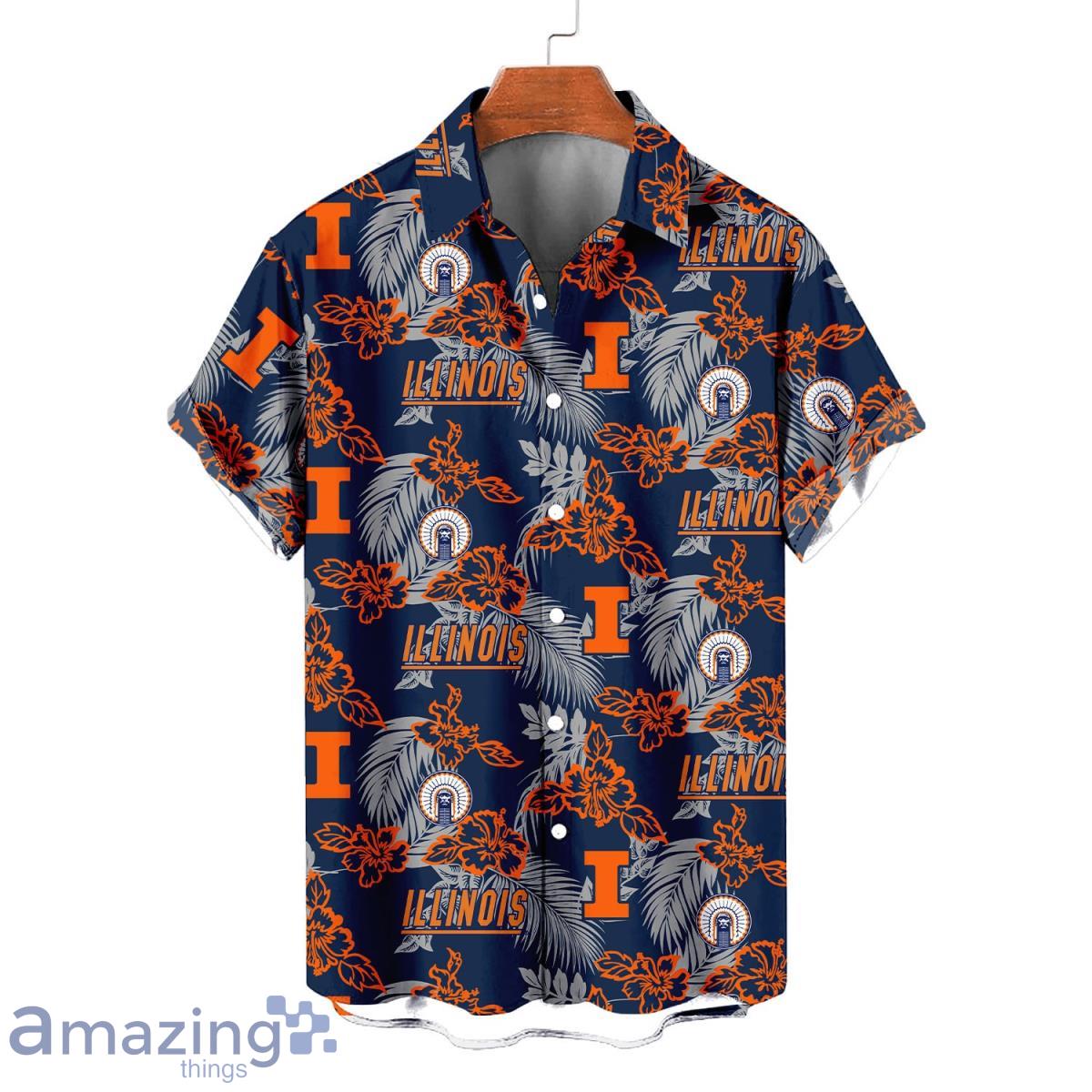 Illinois Fighting Illini NCAA Sport Team Beach Hawaiian Shirt image Illinois Fighting Illini NCAA Sport Team Beach Hawaiian Shirt Product Photo 1