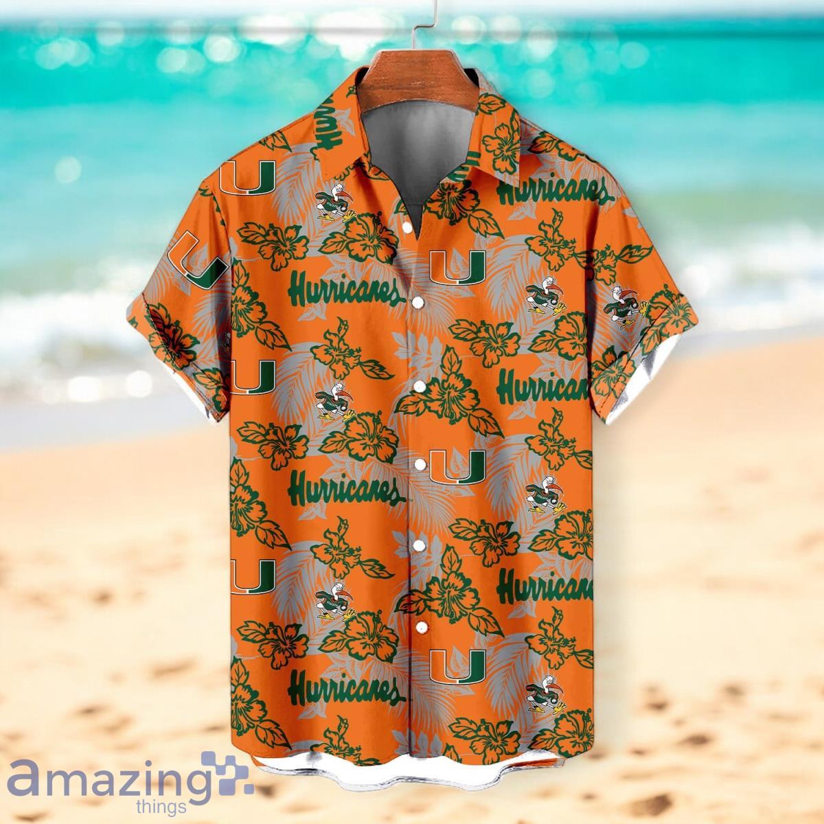 Miami Hurricanes NCAA Sport Team Beach Hawaiian Shirt image Miami Hurricanes NCAA Sport Team Beach Hawaiian Shirt Product Photo 1