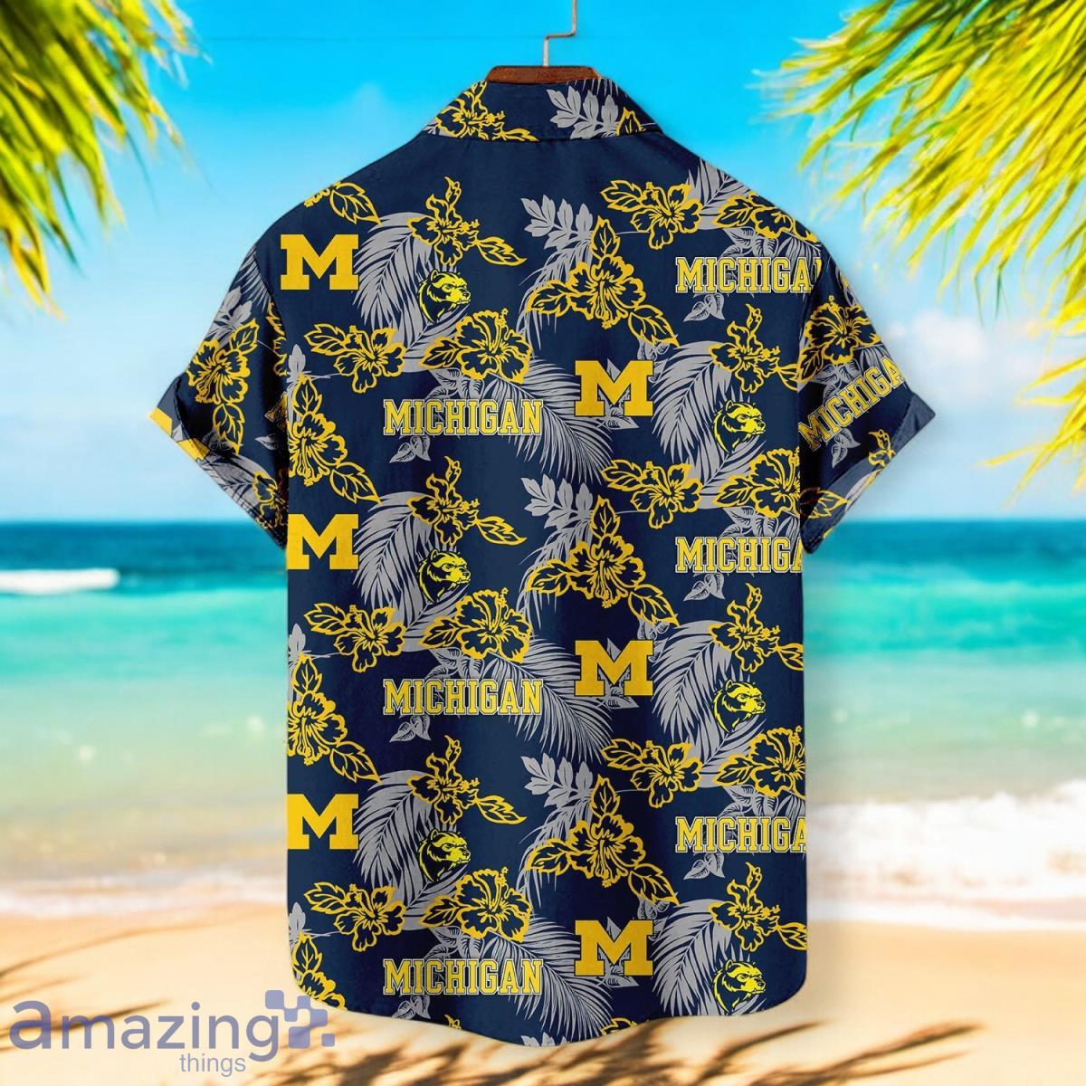 Michigan Wolverines NCAA Sport Team Beach Hawaiian Shirt image Michigan Wolverines NCAA Sport Team Beach Hawaiian Shirt Product Photo 1