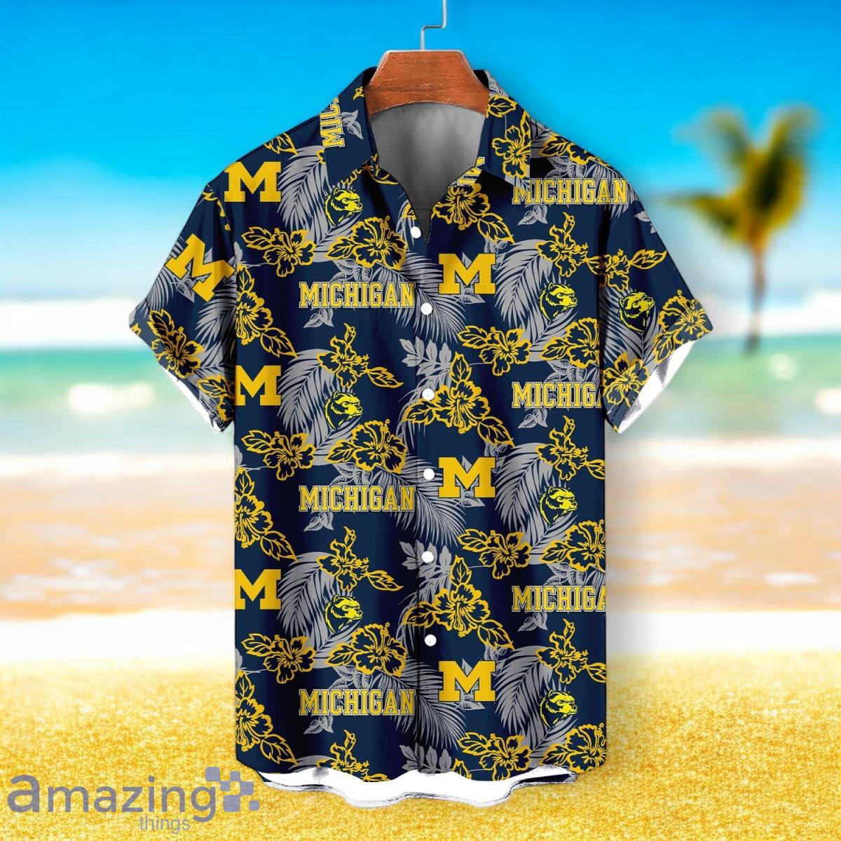 Michigan Wolverines NCAA Sport Team Beach Hawaiian Shirt image Michigan Wolverines NCAA Sport Team Beach Hawaiian Shirt Product Photo 2