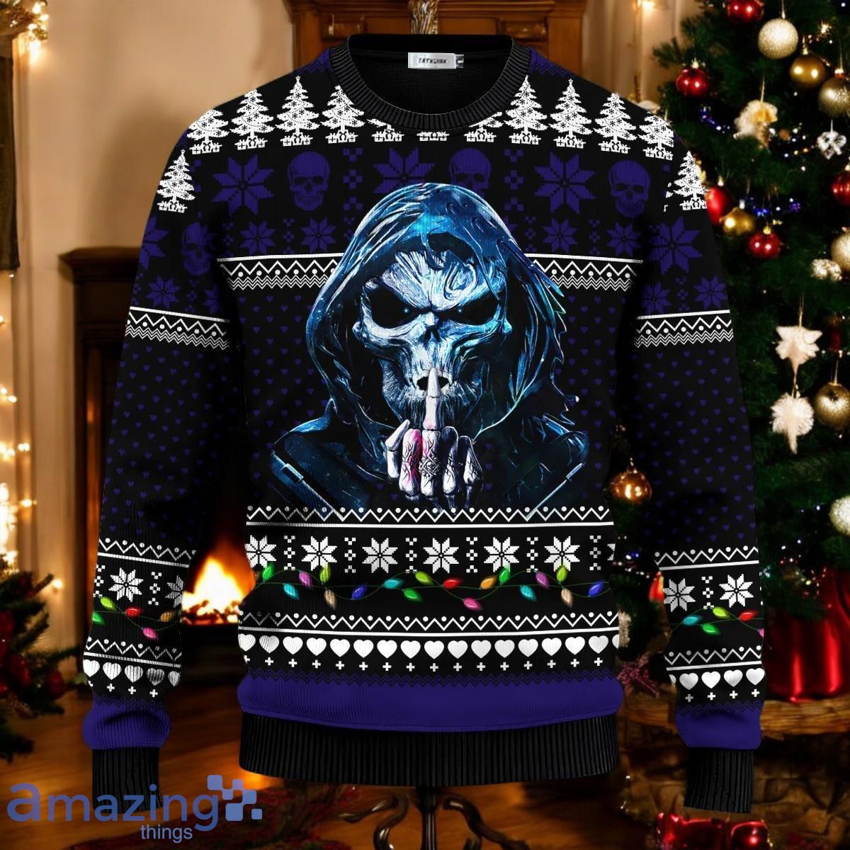 One Day I'm Gonna Just Say Skull Ugly Christmas Sweater Holiday Gift For Family and Friends image One Day I'm Gonna Just Say Skull Ugly Christmas Sweater Holiday Gift For Family and Friends