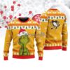 Pittsburgh Penguins The Grinch Funny Merry Christmas Ugly Sweater 3D Christmas Holiday Gift