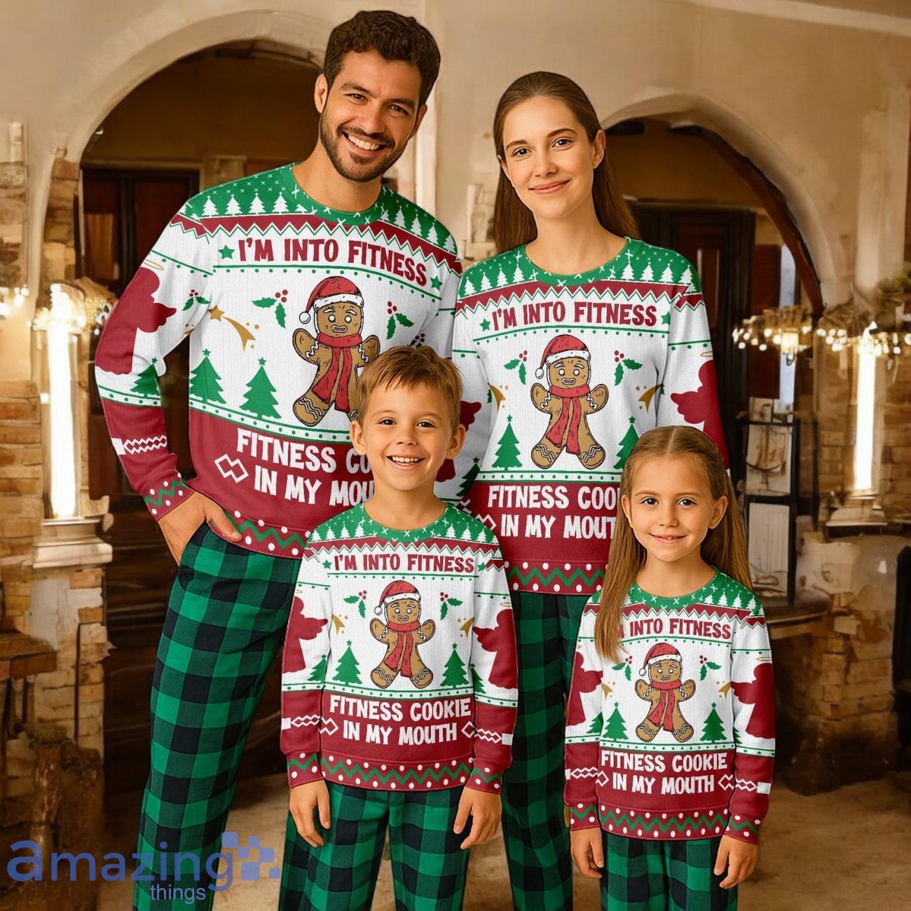 Santa Claus Christmas Gift ForFamily Pajamas Set For Adults Gingerbread Christmas Gift ForFamily Pajamas Set For Adults image Santa Claus Christmas Gift ForFamily Pajamas Set For Adults Gingerbread Christmas Gift ForFamily Pajamas Set For Adults Product Photo 1