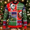 Santa Claus Skulls Cool Christmas Pattern Skull Ugly Christmas Sweater Holiday Gift For Family and Friends