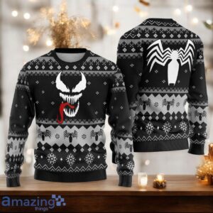 Spiderman Ugly Christmas Sweater Venom Superhero Movie Ugly Christmas Sweater Christmas Gift For Men And Women image Spiderman Ugly Christmas Sweater Venom Superhero Movie Ugly Christmas Sweater Christmas Gift For Men And Women Product Photo 2
