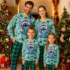 Stitch Santa Hat Christmas Holiday Pajamas Set For Family Lilo And Stitch Lover