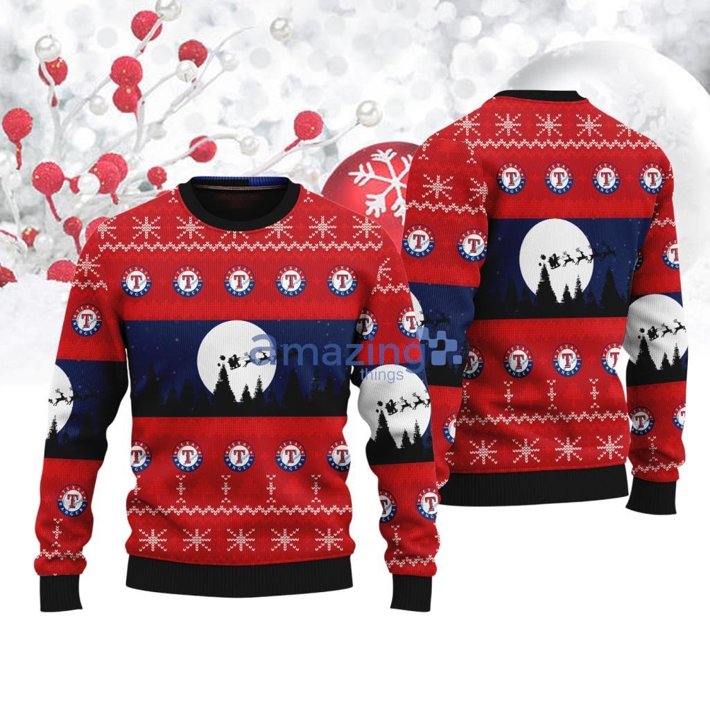 Texas Rangers MLB Christmas AOP Sweater For Bigs Fans New Gift image Texas Rangers MLB Christmas AOP Sweater For Bigs Fans New Gift Product Photo 1