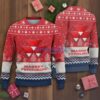 Ugly Sweater Massey Ferguson Farmer Love  Logo Christmas Pattern Ugly Christmas Swweater
